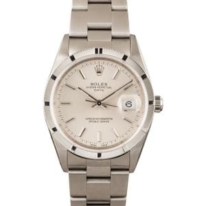 Men's Rolex Date Steel Model 15210