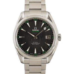 Mens Omega Seamaster Aqua Terra Black Dial