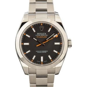 Milgauss Rolex 116400 Black Dial