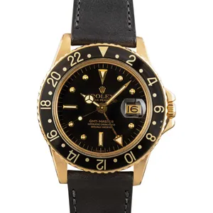 Vintage Rolex GMT-Master 1675 18k Yellow Gold